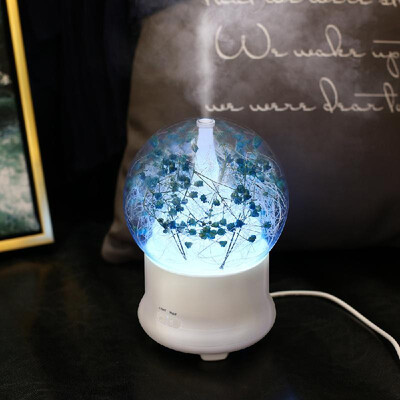 

Yongsheng flower aroma humidifier household air ultrasonic atomization creative mini small desktop purifier Gypsophila green