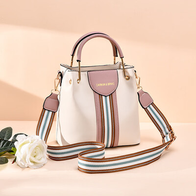 

Girl sweet Korean version ins super fire bucket bag tide student large capacity single shoulder portable color bag diagonal package