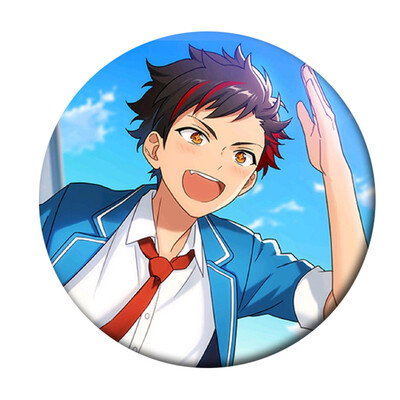 

CAR-TOBBY Anime Ensemble Stars Button Brooch Badge Pins For Clothes Hat Backpack Decor Gift