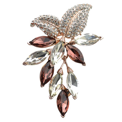 

Fashion Flower Brooch Gold Pins&Brooches Office Lady Brooch Wedding Jewelry