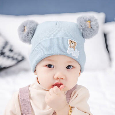

Baby hat Fall&Winter Korean version headgear bifur bear cartoon baby boy&girl warm thick knitted hat