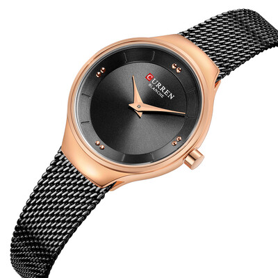 

RM Womens Small Dial Net with Watch Ultra-thin Simple Watch Two-Piece Watch