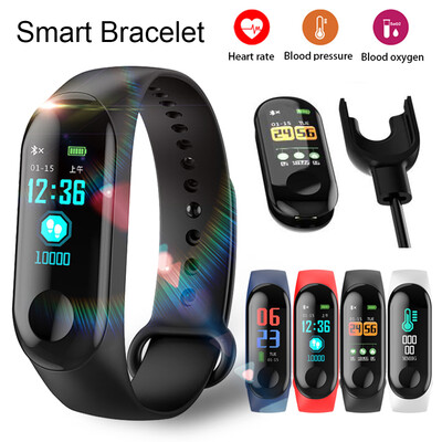

Smart Band Watch Bracelet Wristband Fitness Tracker Blood Pressure Heart Rate W3