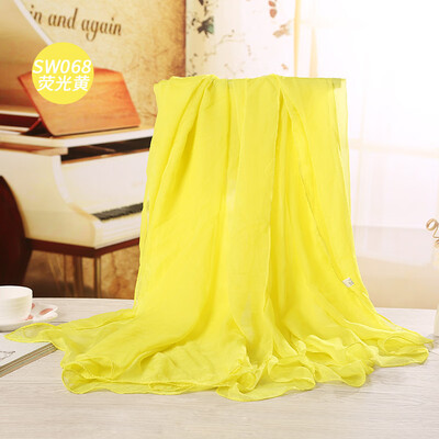 

2017 spring&summer new solid color silk scarf sunscreen beach towel shawl Taobao hot silk silk scarf wholesale