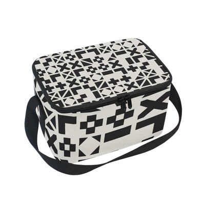 

ALAZA Insulated Lunch Box Random Shape Lunch Bag for Men Women Portable Tote Bag Cooler Bag