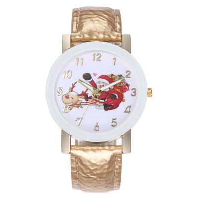 

New Christmas elements series digital scale belt watch men&women models couple watch wrist watch