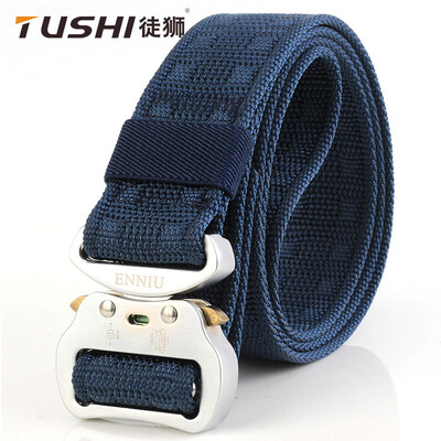 

38 aluminum buckle tactical male belt fan tactical belt multi-function nylon outdoor training belt