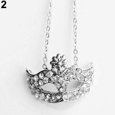 

Women Vintage Bohemia Style Fox Mask Pendant Necklace Jewelry Xmas Gift