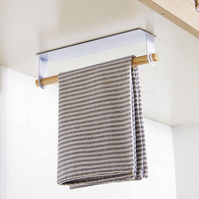 

Gobestart Household Punch-Free Wrought Iron Towel Rack Kitchen Debris Rack