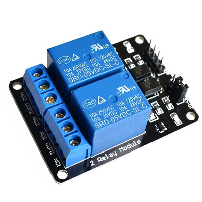

2-way 5V12V relay module with optocoupler isolation low level trigger two-way relay module expansion board
