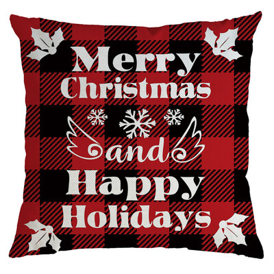 

Siaonvr Christmas Pillow Cover Pillowcases Decorative Sofa Cushion Cover 45x45cm