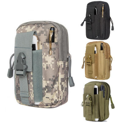 

Tactical Molle Pouch Belt Waist Pack Bag Military Waist Fanny Pack Pocket Lot AU
