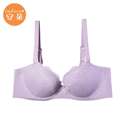 

Embrys An Duo bra sexy lace anti-sagging underwear palm cup cup gathered bra female HB0150U violet VLT 75A