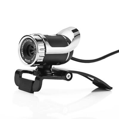 

USB 300000 Pixel HD Camera Webcam 360°MIC Clip-on for Skype Computer