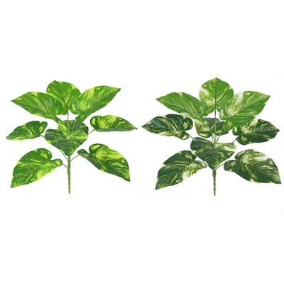 

Artificial Fake Monstera Palm-Tree Leaves Green Plastic Leaf Wedding Decor 42cm