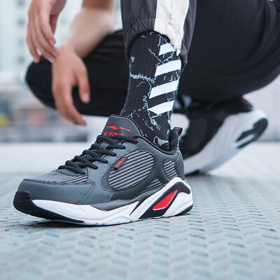 

Hongxing Erke casual shoes sports shoes mens shoes running shoes mens shoes tide retro old shoes 11118420361 carbon gray black 40