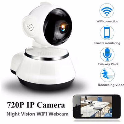 

Wireless Wifi IP Camera Home Security Surveillance Camera 720P HD 36mm Lens Wide AngleUS Plug