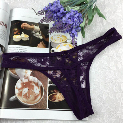 

Good Quality Lace G strings thongs Women Underwear Panties Thin Hollow Ropa Bragas Tangas Calcinhas New T7