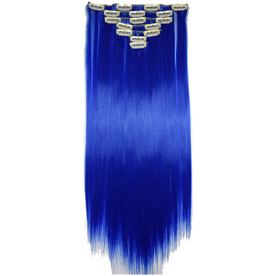 

〖Follure〗Full Head Women Clip Synthetic High Temperature Wire Straight Hair Piece