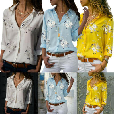 

Women Summer Lolita Puff Short-sleeve shirt OL Blouse Chiffon Lace Top Plus Size