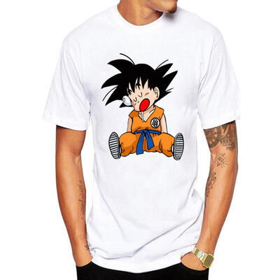 

New 3D Mens Modal Dragon Ball T Shirt Short Sleeve O-Neck Men Shirts Saiyan Summer Brand Clothing