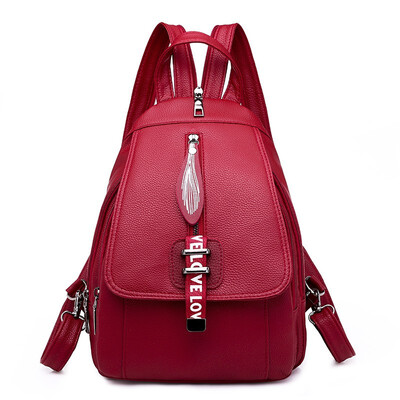 

NovelTeez Backpack Womens New 2018 fashion PU chest bag female Korean version of the wild personality casual color travel backpa