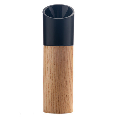 

Kitchen Manual One Handed Wooden Craft Salt Pepper Case Cup Mill Grinder Shaker