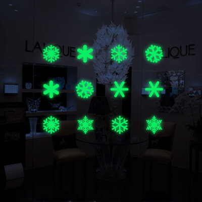 

〖Follure〗Christmas Glow Snowman Wall Stickers Living Room Luminous Stickers Window Decor