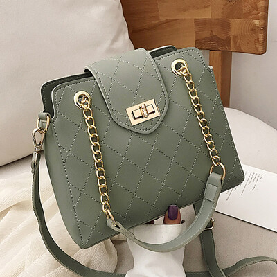 

Shoulder bag women 2019 new fashion Lingge chain bag French minority net red sachet