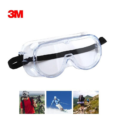 

3M 1621 Safety Glasses Chemical Splash Goggles Adjustable Headband Protective Eyewear Anti-Fog Goggles Impact Resistance Lens