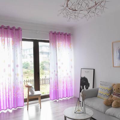 

Gobestart Leaves Sheer Curtain Tulle Window Treatment Voile Drape Valance 1 Panel Fabric