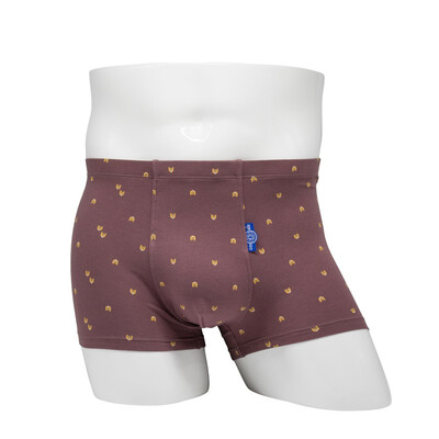 

New long-staple cotton retro business fashion simple printing mens boutique boxer briefsONME