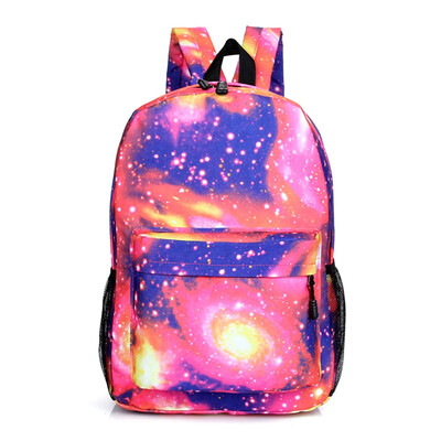 

Fashion Popular Starry Sky Printing Backpack School Bags For Teenager Girls Boys