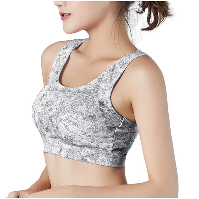 

Toponeto Ladies Hollowing Out Sports Bra Lace Sports Full Cup Bra Fitness Yoga Underwear