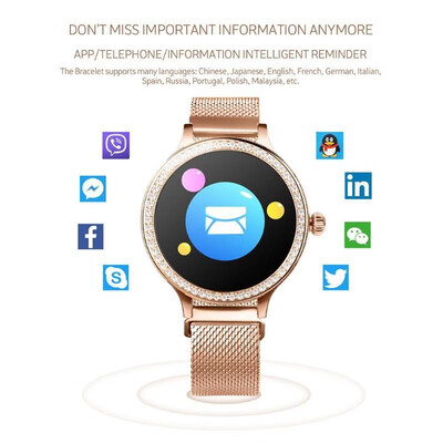 

M8 Women Smart Watch IP68 Waterproof Heart Rate Fitness Tracker Wristwatch