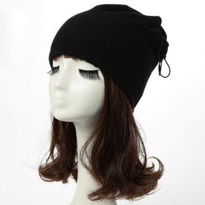 

New Winter Unisex Women Men Fleece Hat Solid Warm Hip-Hop Cool Cap Headwear Neckerchief
