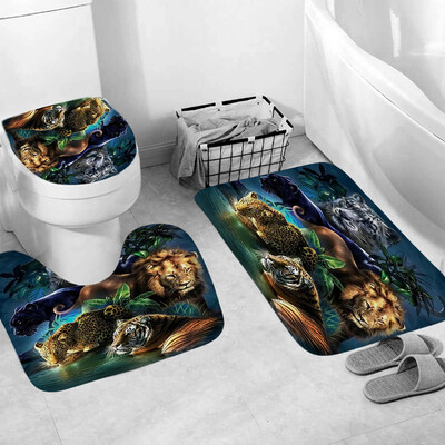 

〖Follure〗3pcs Non-Slip Fish Scale Bath Mat Bathroom Kitchen Carpet Doormats Decor