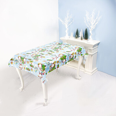 

New Year Christmas Tablecloth Kitchen Dining Table Decorations Home Rectangular Party Table Covers Christmas Ornaments