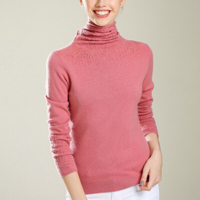 

Womens Turtleneck Sweater Casual Slim Pullover Tops Winter T-shirt Blouse Tee