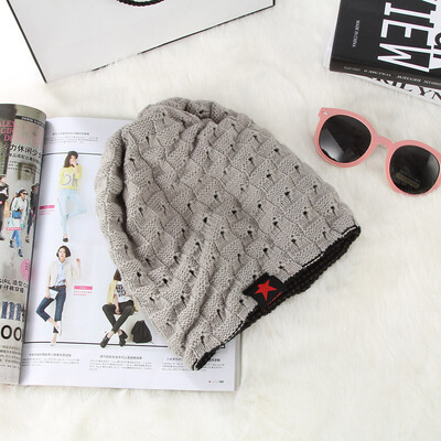 

Tailored Solid Cotton Hats Unisex Warm Winter PentagramThe Wool Knit Cap