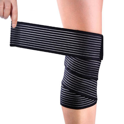 

Greensen Yosoo Black High elasticity Calf Thigh Support Knee Brace Compression Wrap Support Bandage Brac