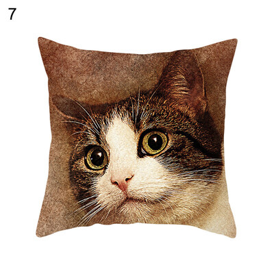 

45x45cm Animal Cat Dog Cushion Cover Soft Throw Pillowcase Home Car Decoration
