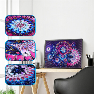 

Gobestart Special Shaped Diamond Painting DIY 5D Partial Drill Cross Stitch Kits Crystal R