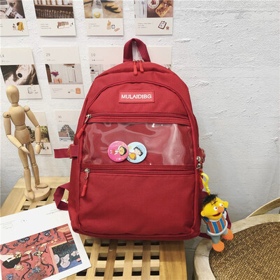 

Girlsschoolbag Korean version junior high school backpack students leisure ins Travel Shoulder Bag