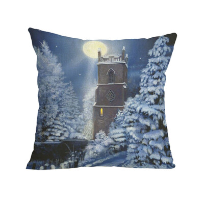 

Tailored Merry Christmas Pillow Cases Soft Sofa Cushion Cover Home Decor Pillow Core