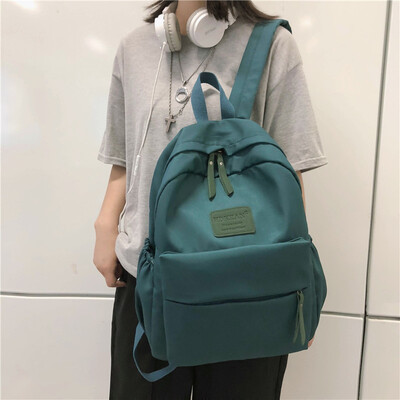 

Ins Wind Backpack Female Korean High School Students Backpack Ancient Feeling Girl Mori Campus Backpack Backpack