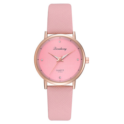 

Simple pure Minimalist Leather Strap Ladies Dress Clock Womens Quartz Watches Female Wrist Bracelets relogio feminino &Ff