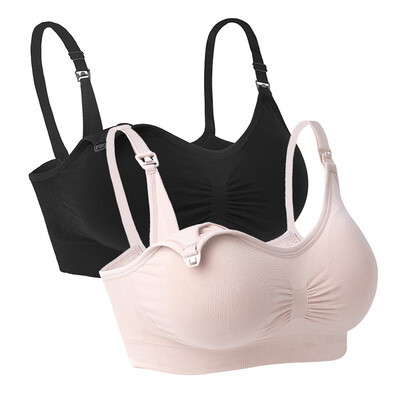

iLoveSIA Nursing Bra Breathable Anti-Hit Hammer Full Cup No Trace Breastfeeding Bra-3P-70205598