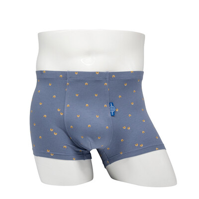 

New long-staple cotton retro business fashion simple printing mens boutique boxer briefs8MA003