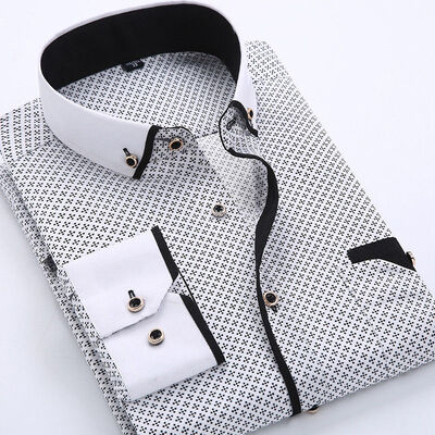 

Luxury New Fashion Mens Slim Fit Shirt Long Sleeve Dress Shirts Casual Shirts